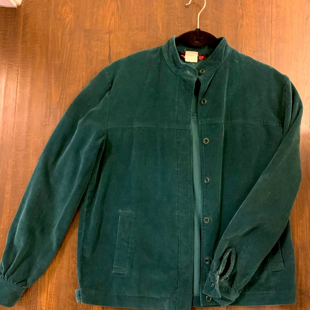 Vintage Green Corduroy Jacket - SMALL